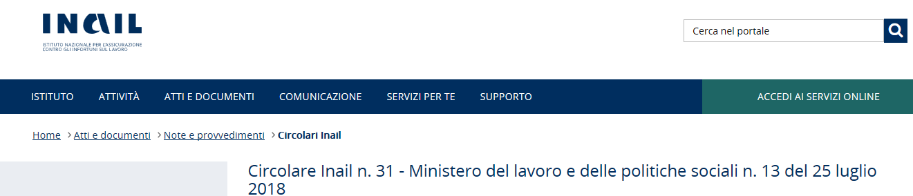Inail sito